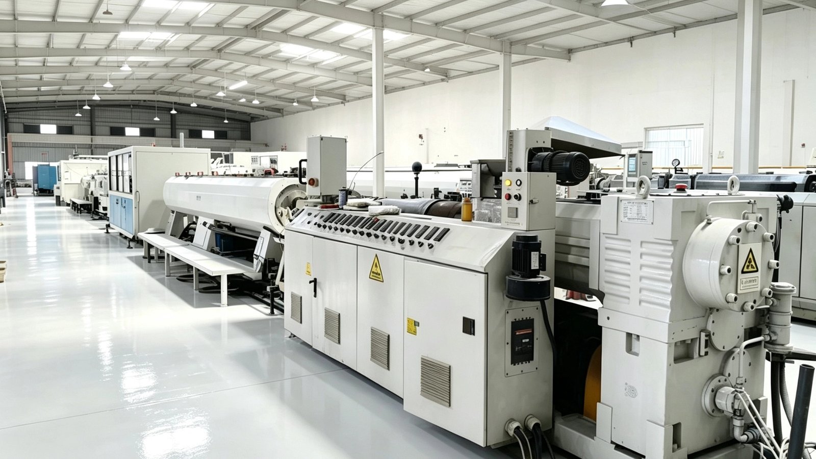 PVC-O pipe production line equipment in WEBON factory